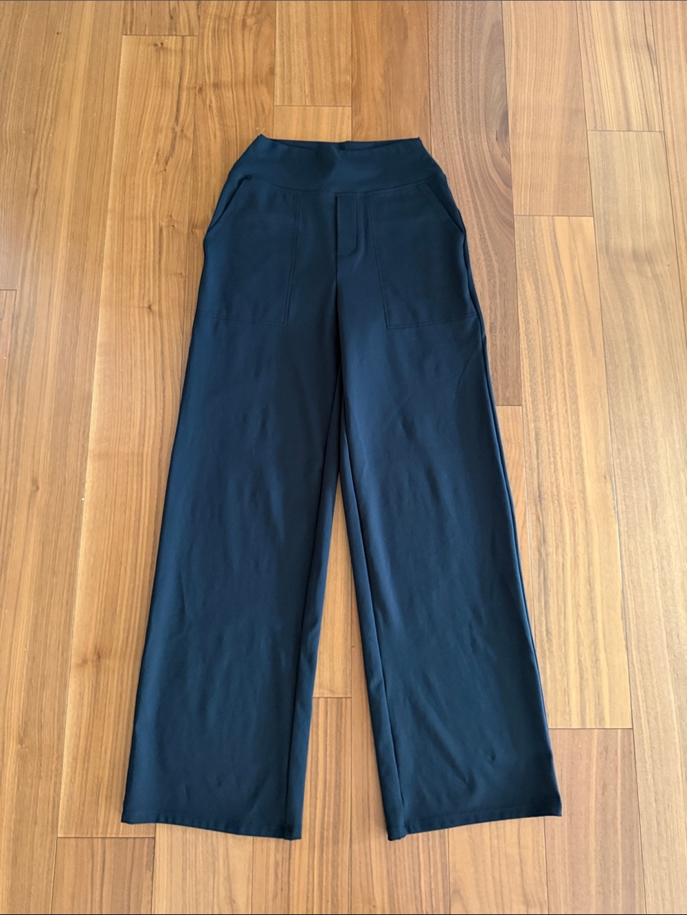 Womens Wide-Leg Pull-On Pants - Black